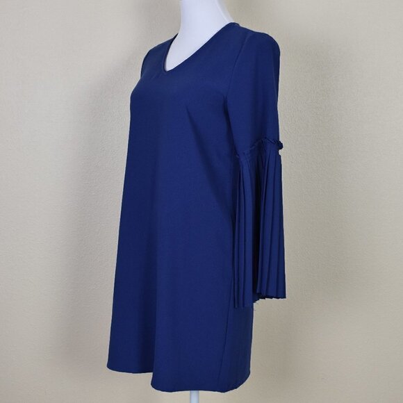Tahari Pleated Bell Sleeve Dress NEW - Picture 3 of 8
